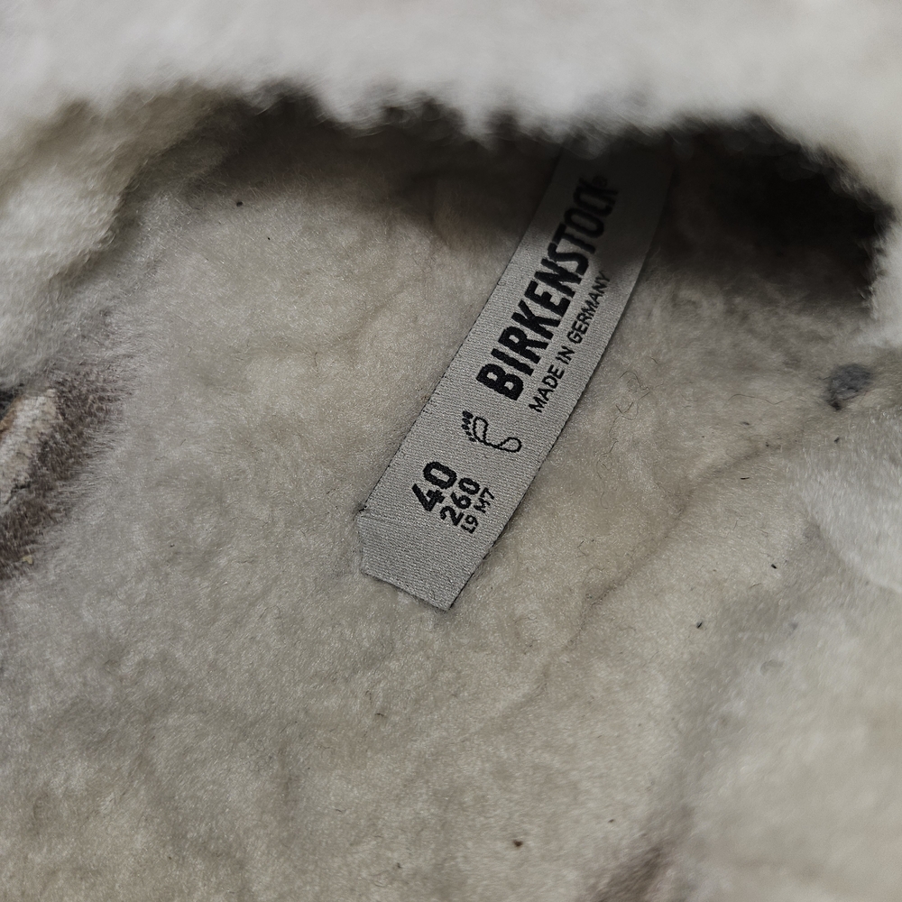 Birkenstock Women's Brown Shearling Slippers Sz 40 - Picture 5 of 16